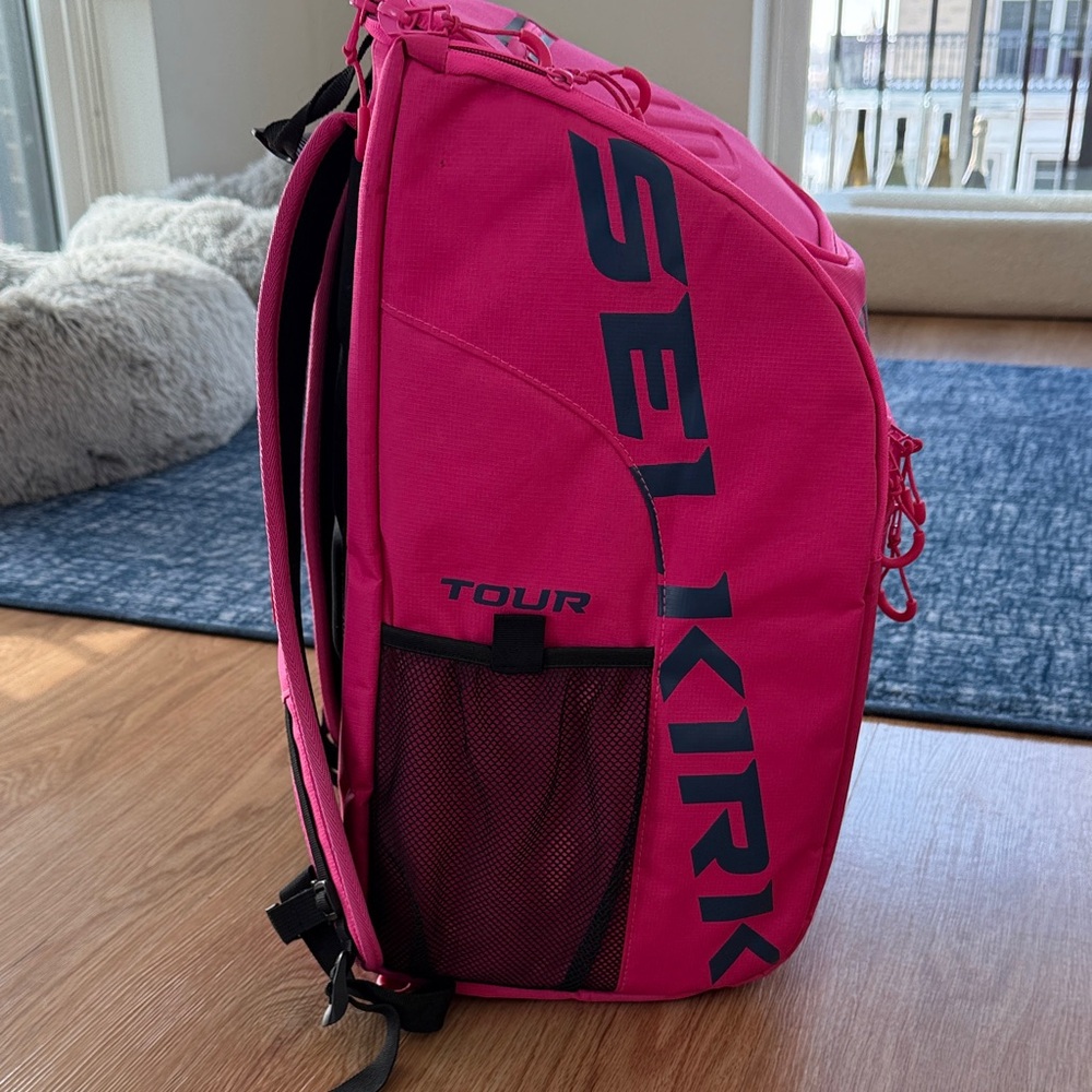 Selkirk Pink and Navy Core Series Pickleball Backpack - Picture 2 of 5
